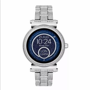 Michael Kors Sofie Smartwatch Platinum Ice*RARE*